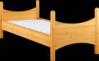 Kinder/Jugendbett mit Turm aus Erle-Vollholz