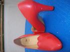 Rote Damen Pumps,gut erhalten,Gr.39,Echt Leder,Marke