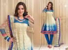 Bollywood Herbst -Fashion Salwar Kameez Stoff Unstitched